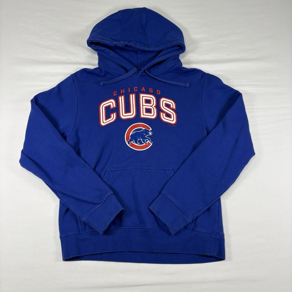 Chicago‎ Cubs Fanatics Hoodie Pullover MLB Blue Men Small Sports Fanwear